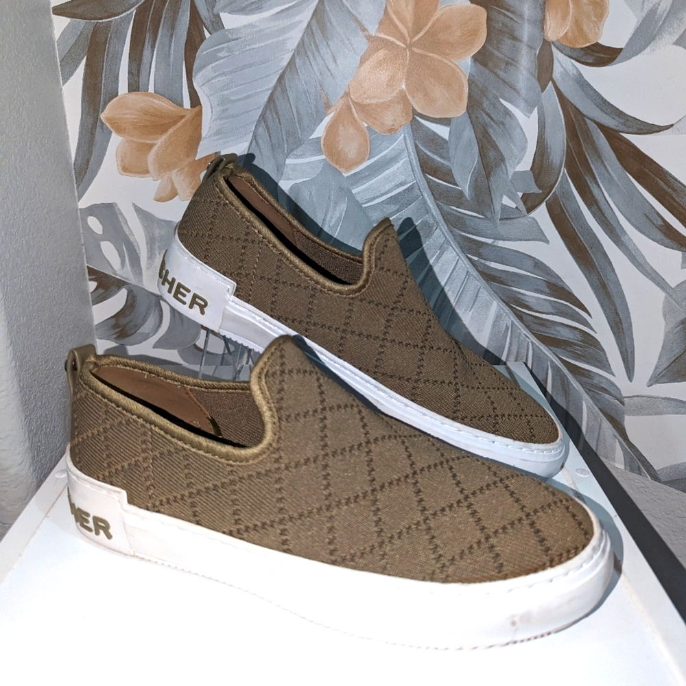Sage green sneakers